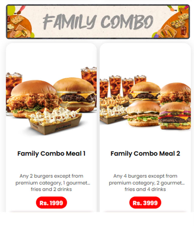 Burger O'Clock menu