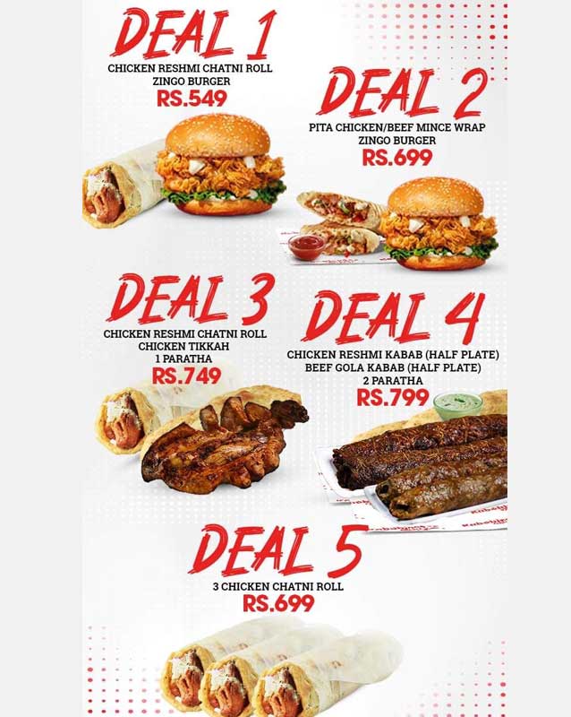 Kababjees Express menu