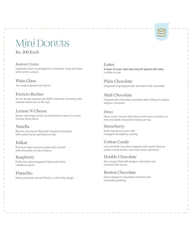 Layers Bakeshop menu